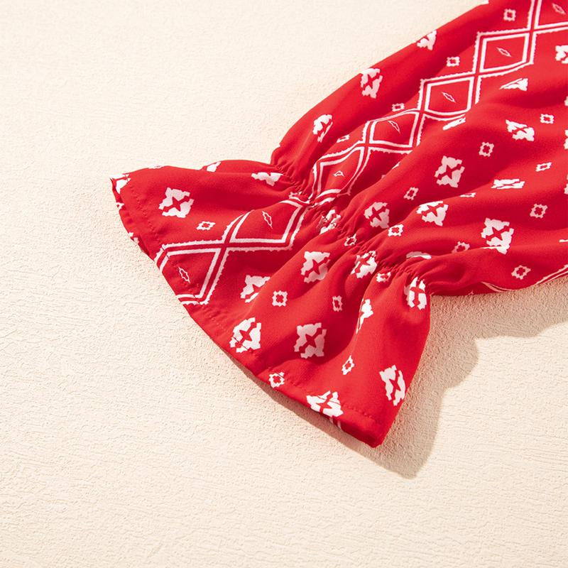 Eytino plus Size Tops for Women V Neck Long Sleeve Drawstring Floral Boho Print Blouse Shirts Vacation Outfits(1X-5X)