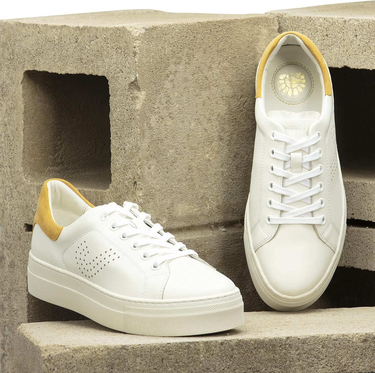 Women'S Fashion Sneakers – Genuine Leather Casual Shoes, Comfortable Cushioned Insole, Stylish Lifestyle, Lightweight and Durable Travel Sneakers