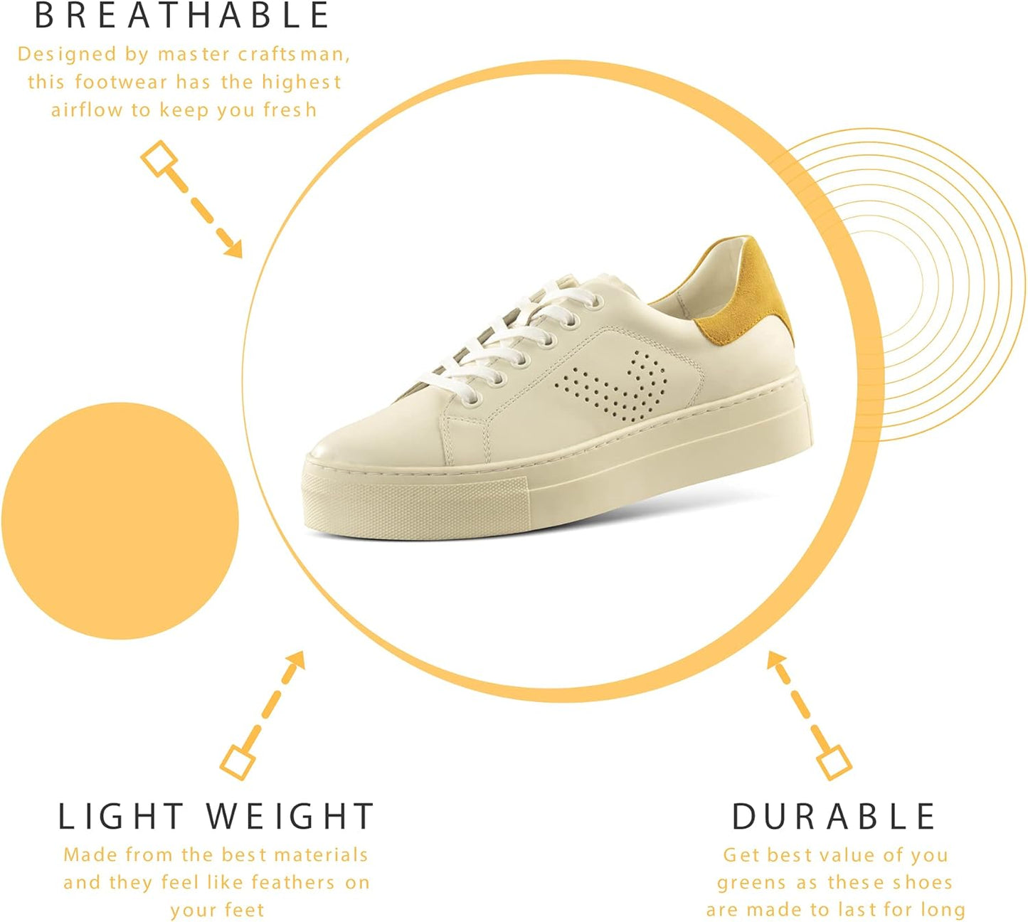 Women'S Fashion Sneakers – Genuine Leather Casual Shoes, Comfortable Cushioned Insole, Stylish Lifestyle, Lightweight and Durable Travel Sneakers
